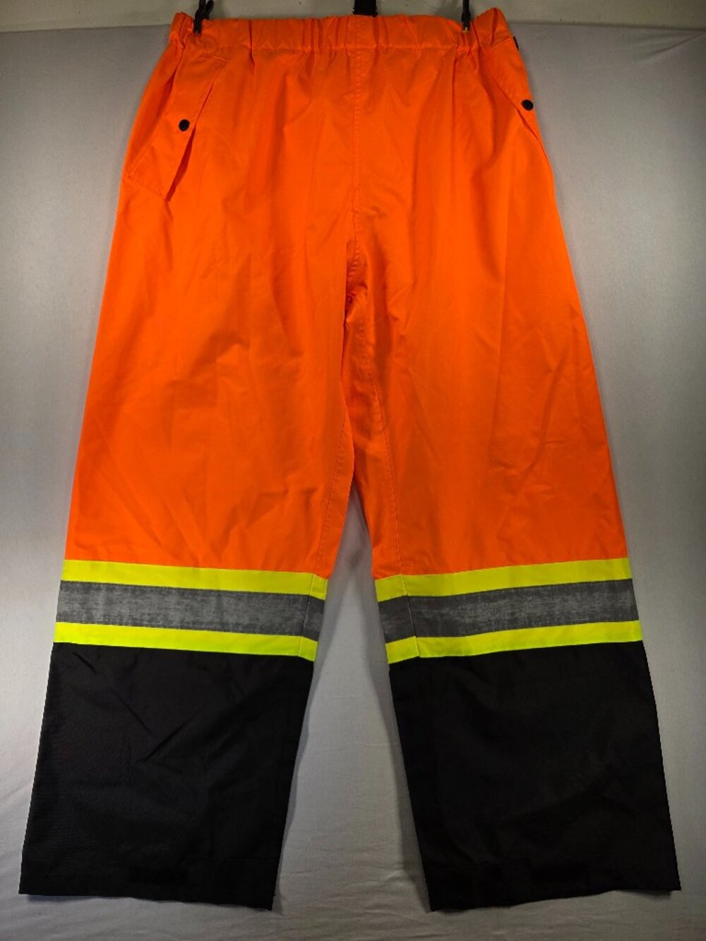 Holmes High-Vis Workwear Waterproof Pants Orange/Black/Yellow Mens Size XXL NWOT